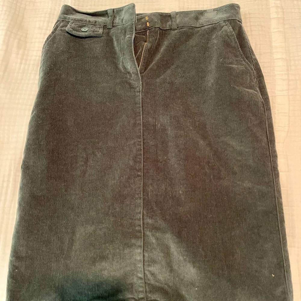 Corduroy Midi Skirt